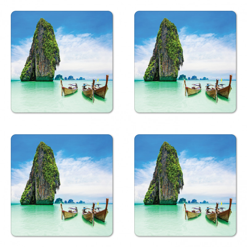 Rock in the Sea Coast Coaster Set Of Four