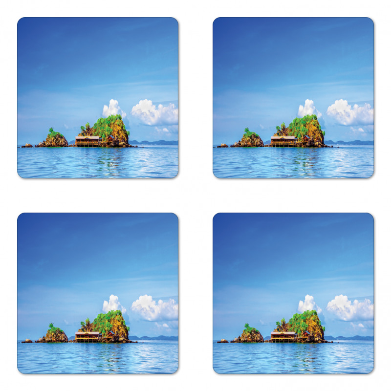 Idyllic Tropic Islands Coaster Set Of Four