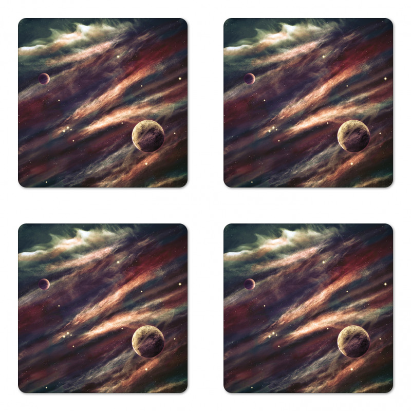 Nebula Planet Cloud Coaster Set Of Four