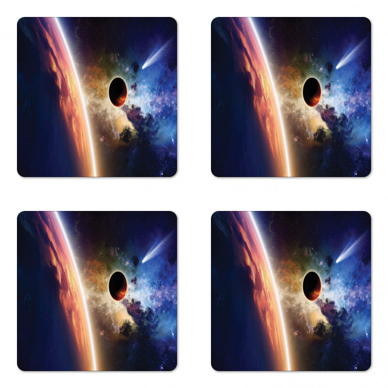 Solar System Cornet Coaster Set Of Four