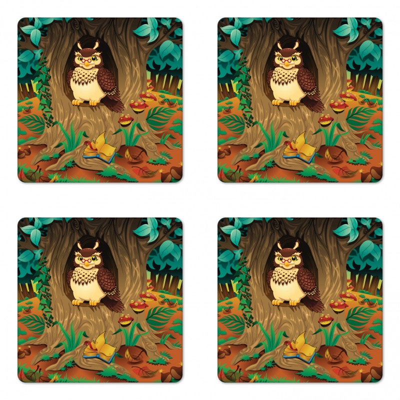 Nanny Grandma Sage Owl Coaster Set Of Four