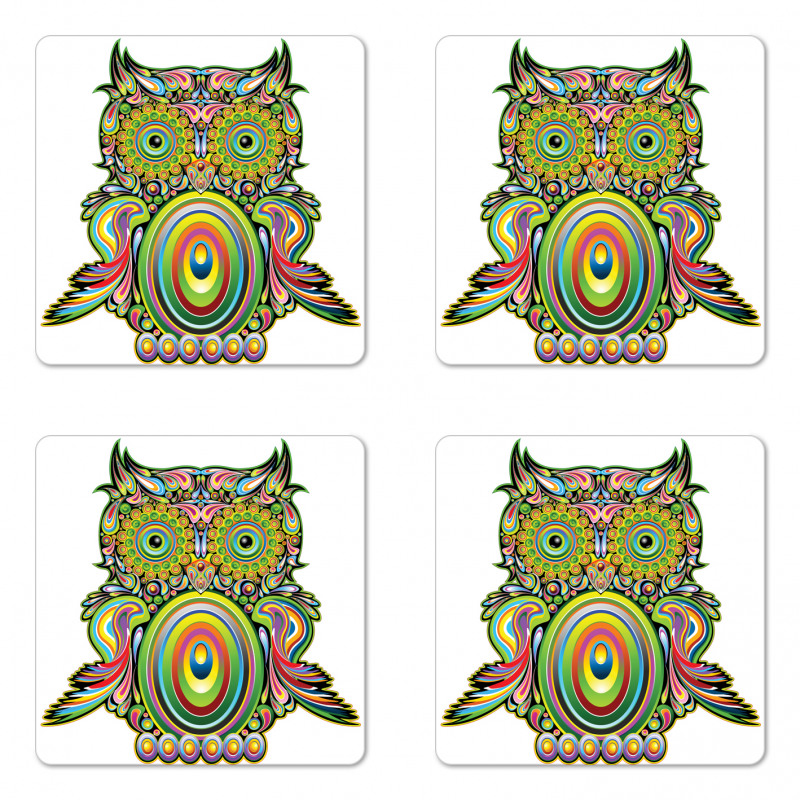 Owl Eye Coaster Set Of Four