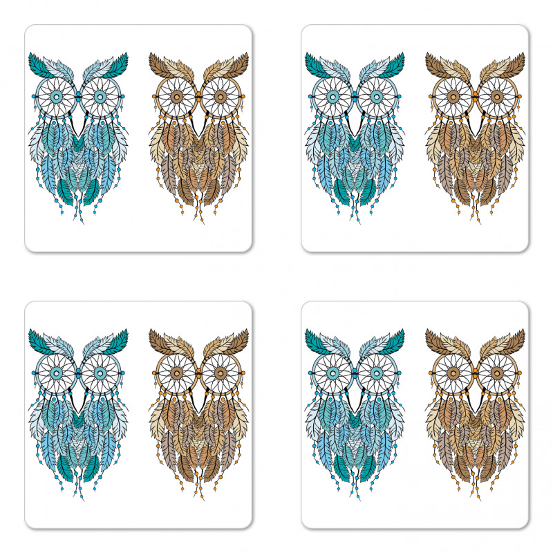 Farsighted Birds Coaster Set Of Four