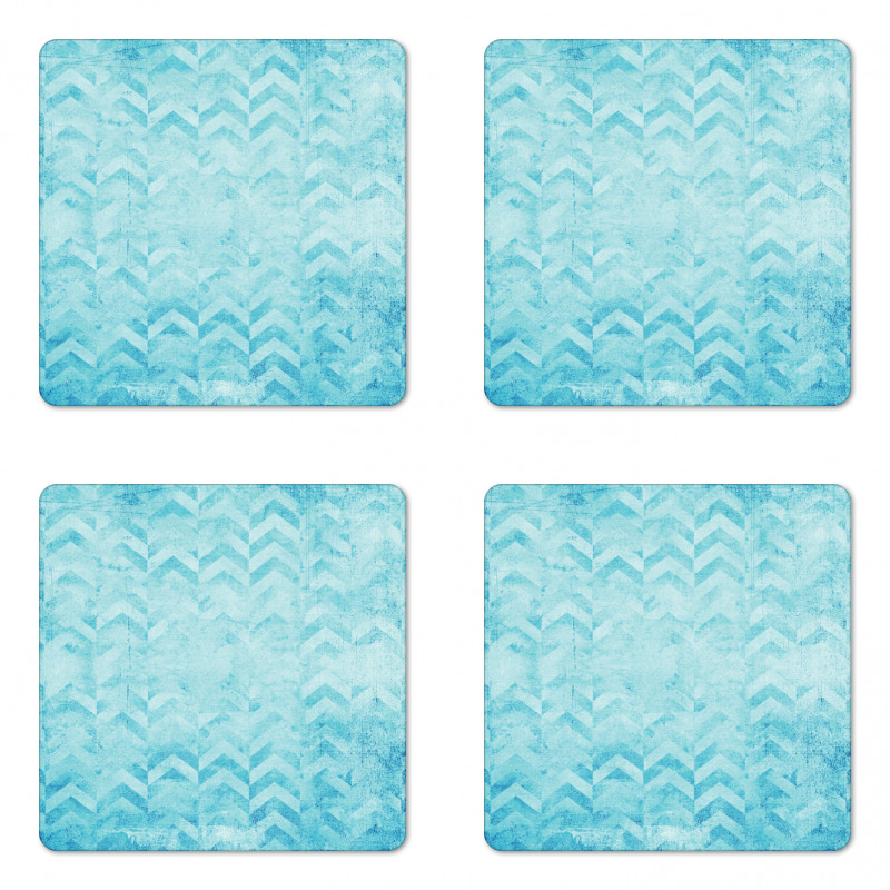 Geomeric Chevron Art Coaster Set Of Four