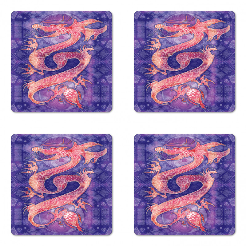 Chinese Yin Yang Coaster Set Of Four