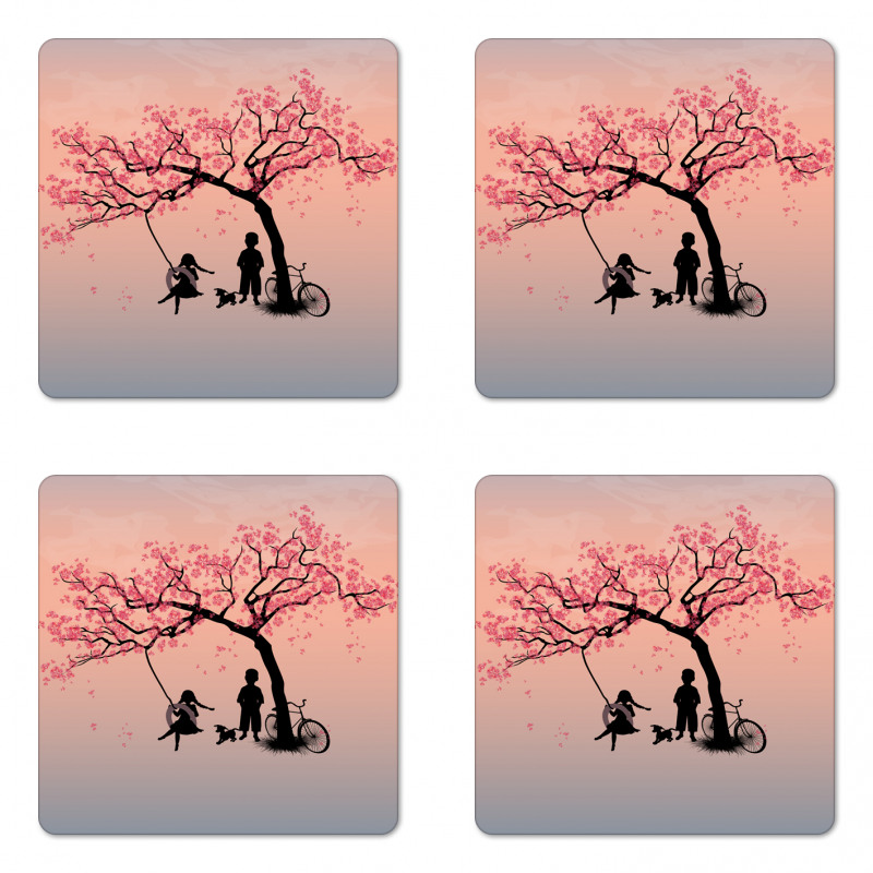 Springtime Blossom Coaster Set Of Four