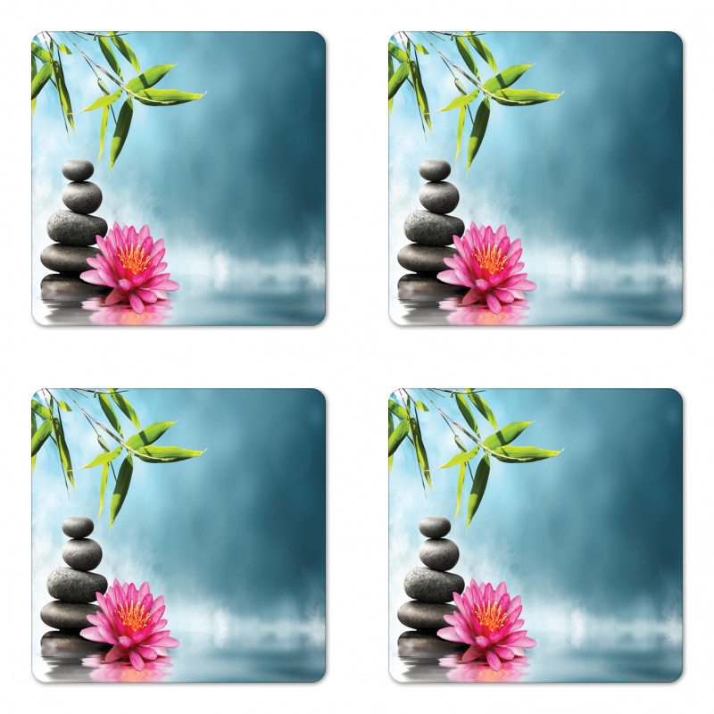 Spa Theme Rocks Coaster Set Of Four