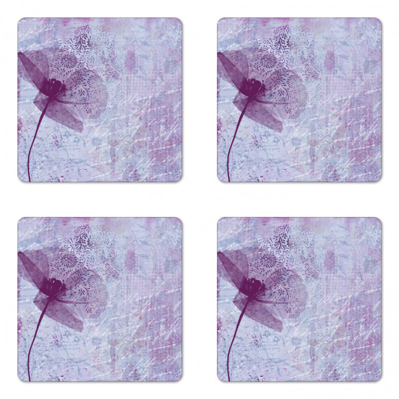 Flower Romance Coaster Set Of Four