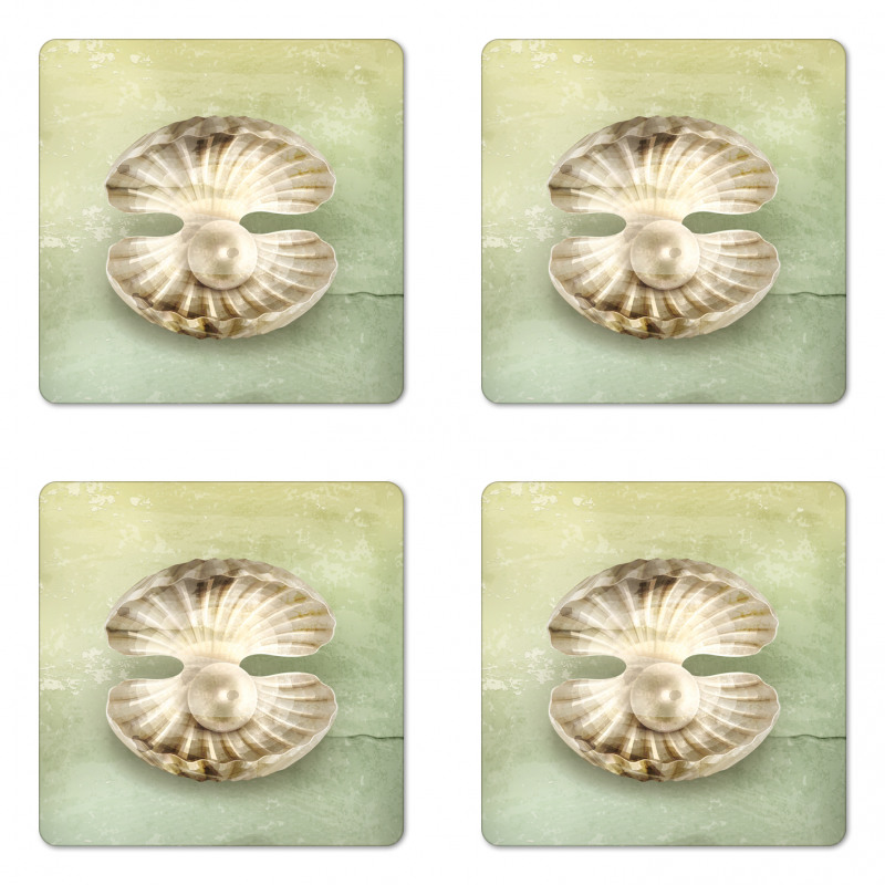 Open Shell Marine Life Coaster Set Of Four