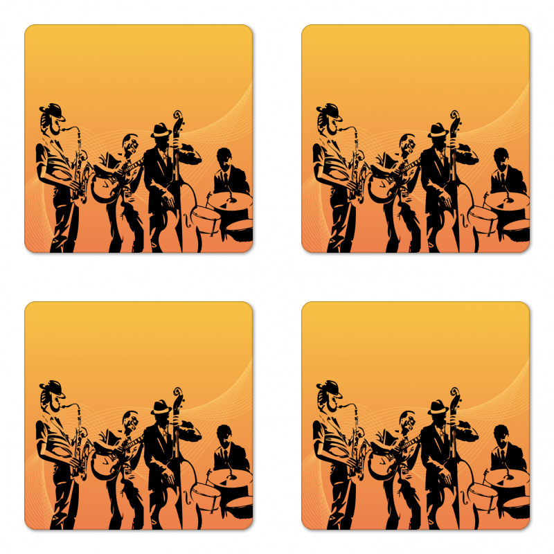 Jazz Quartet Stage Coaster Set Of Four