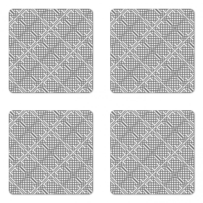 Medieval Irish Square Coaster Set Of Four