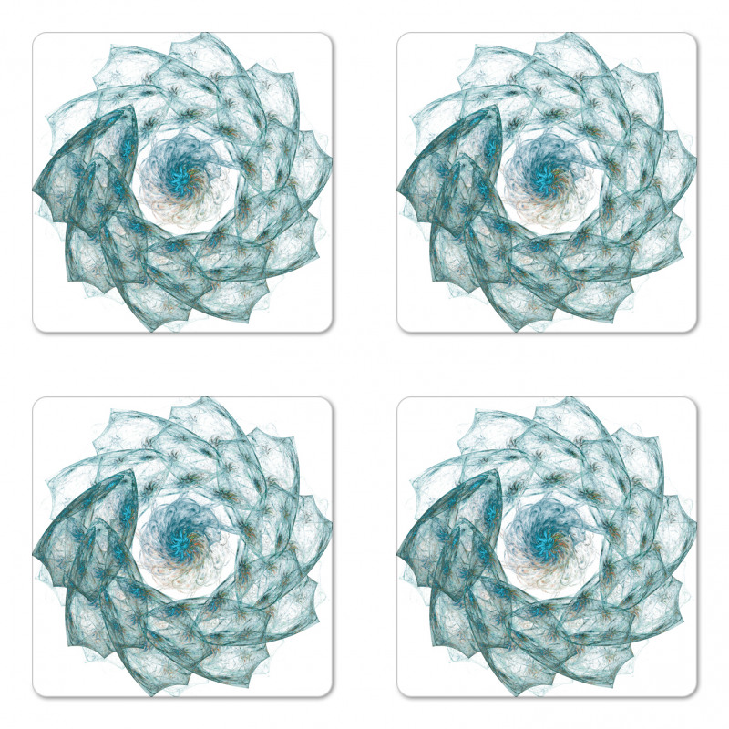 Exquisite Flower Shaped Coaster Set Of Four