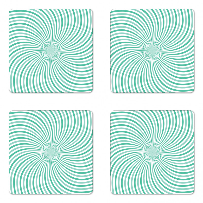 Twisting Striped Whirlpool Coaster Set Of Four