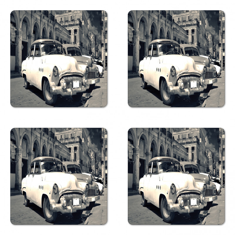 American Cars Havana Coaster Set Of Four