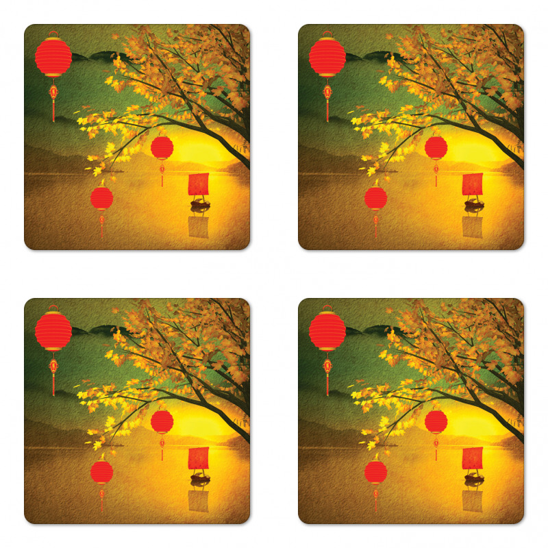 Traditional Chinese Coaster Set Of Four