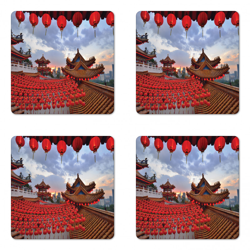 Chinese New Year Festive Coaster Set Of Four