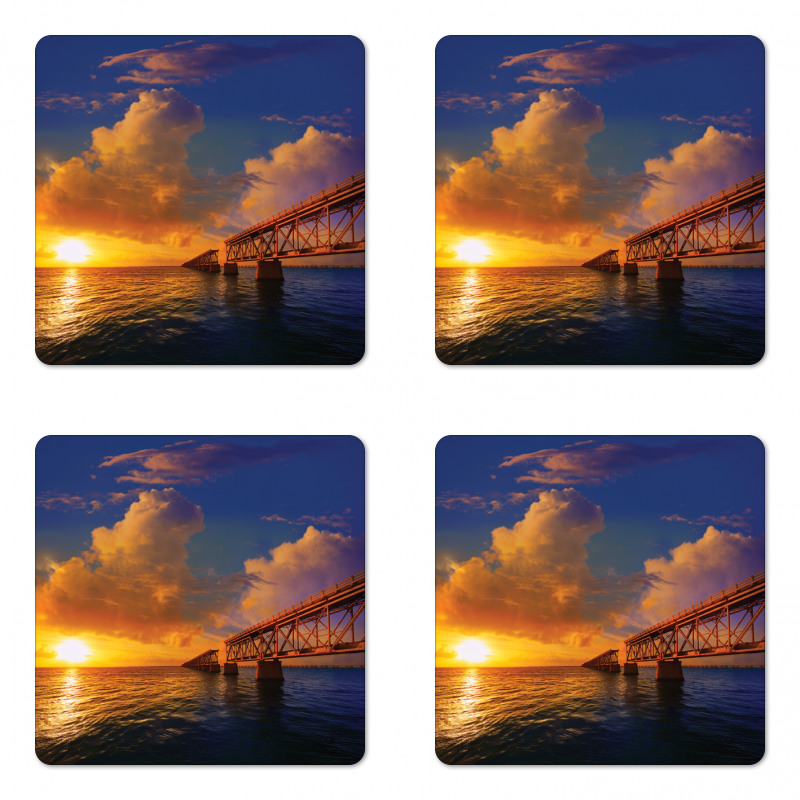 Romantic Scenery Ocean Coaster Set Of Four