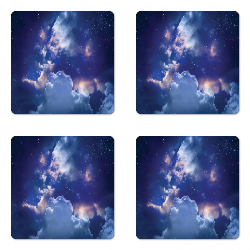 Astronomy Stars Space Coaster Set Of Four