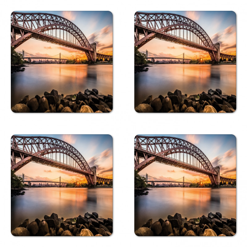 Sunset Evening View Coaster Set Of Four