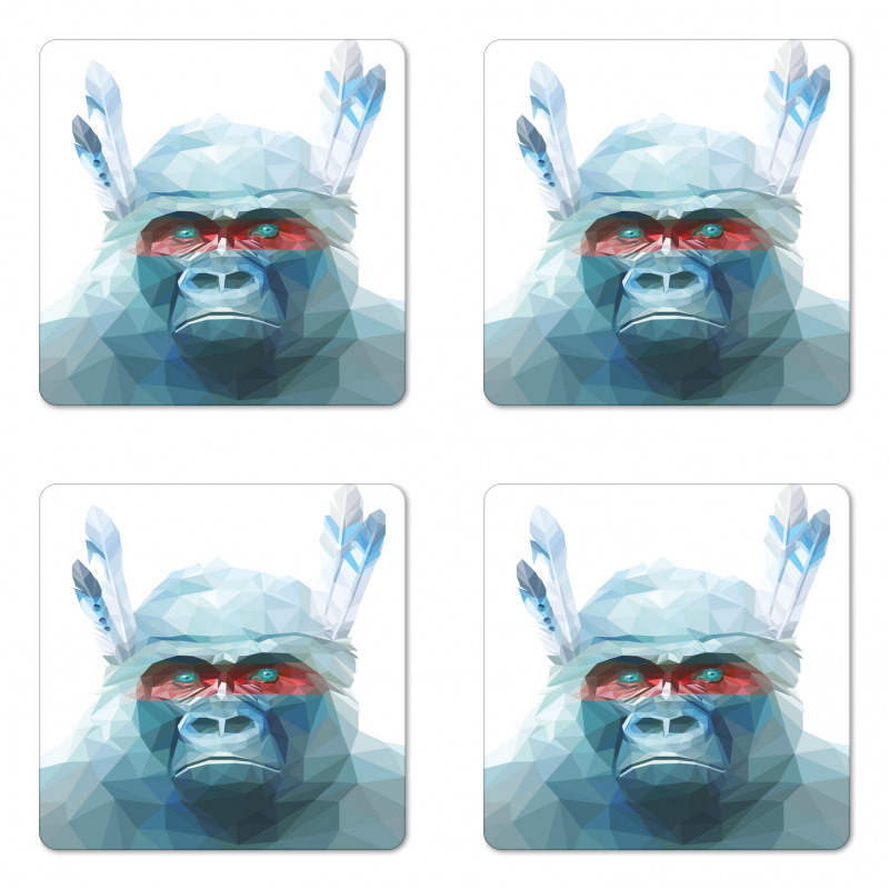 Wild Monkey Coaster Set Of Four