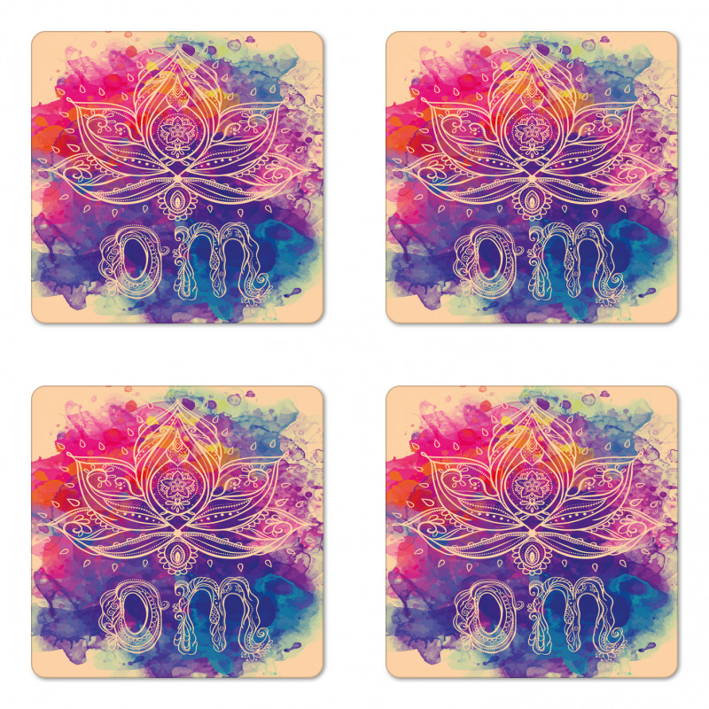 Psychedelic Oriental Coaster Set Of Four