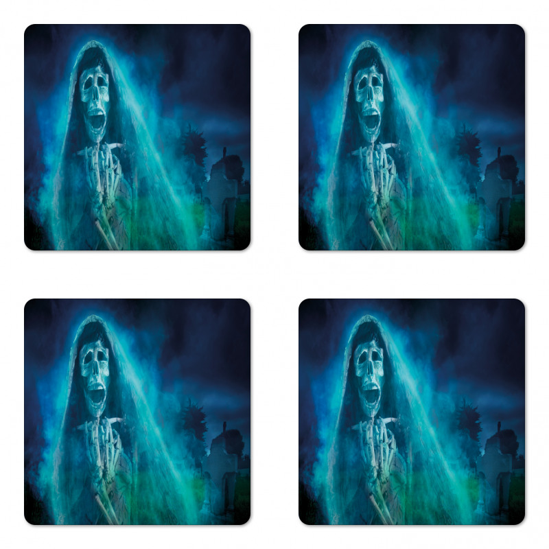 Gothic Ghost Coaster Set Of Four