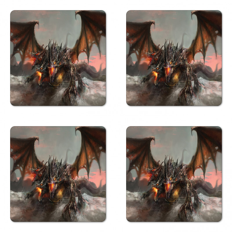 Dragon Monster Coaster Set Of Four