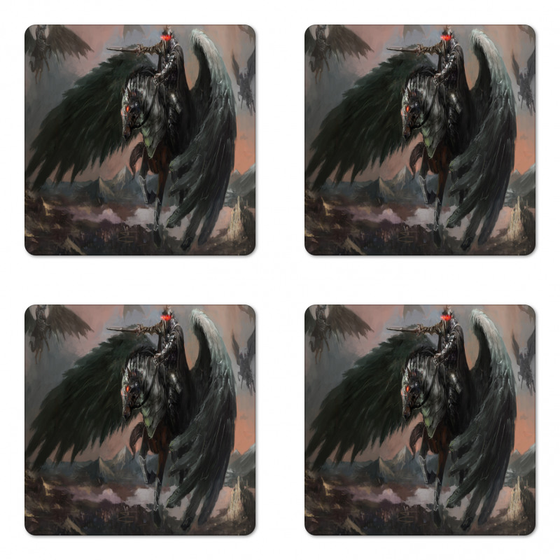 Pegasus King Leading Coaster Set Of Four