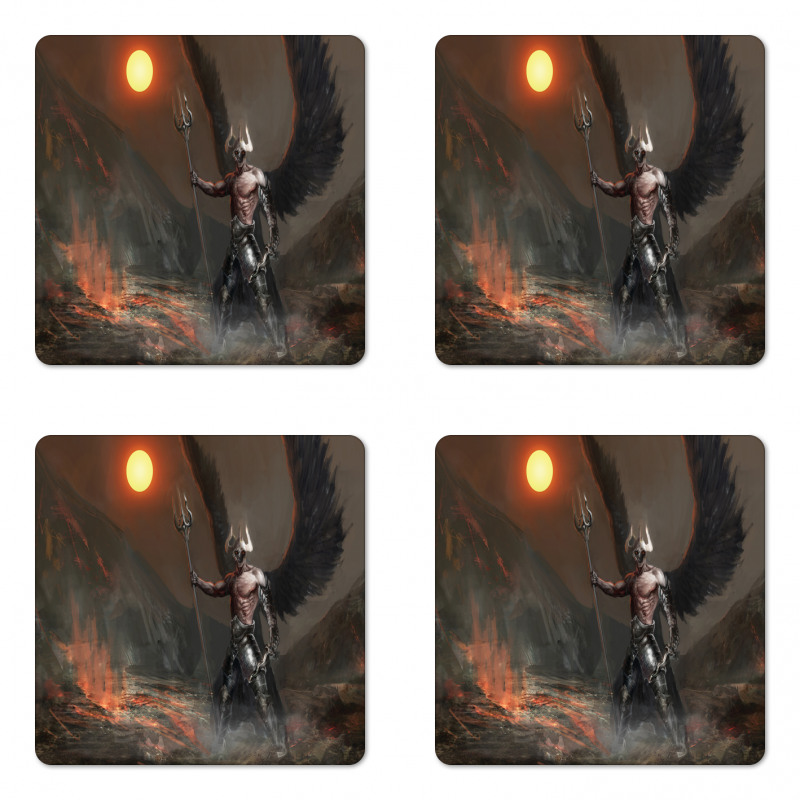 Knight Artwork Coaster Set Of Four