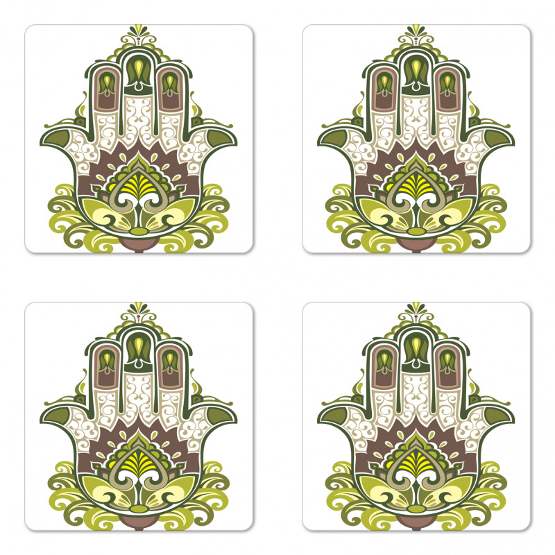 Natural Harmony Theme Coaster Set Of Four