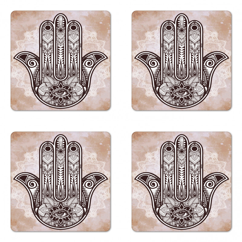 Mystic Mandala Eastern Coaster Set Of Four