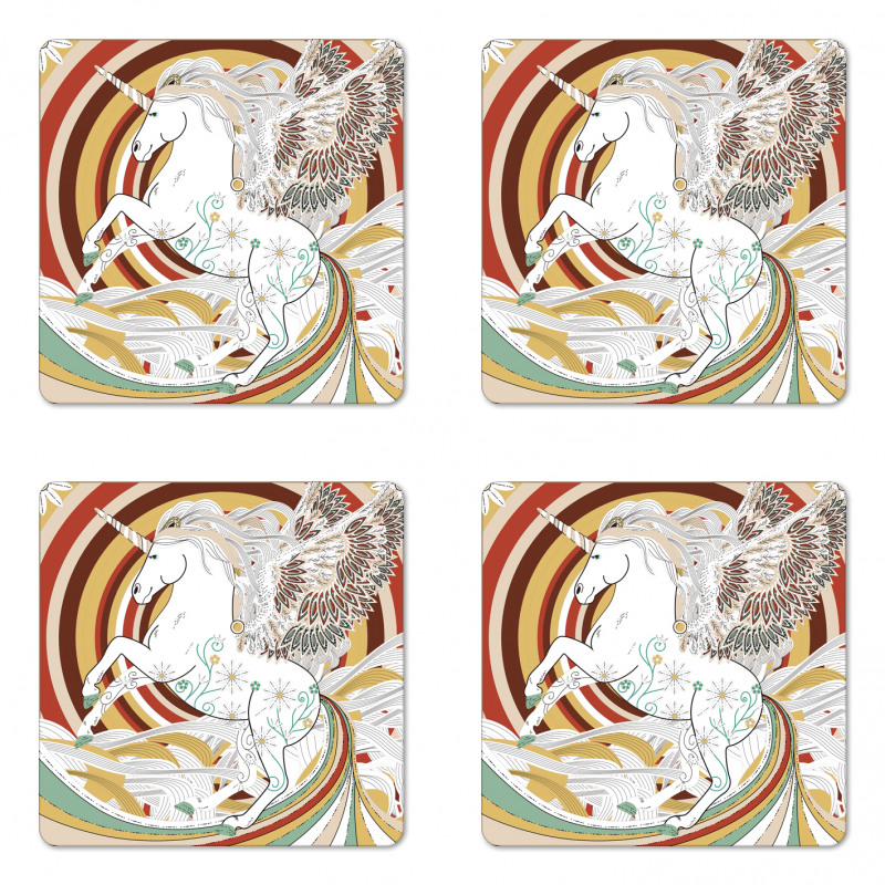 Unicorn Coaster Set Of Four