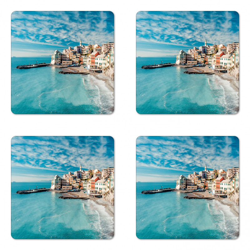 Seascape Ocean Coast Coaster Set Of Four