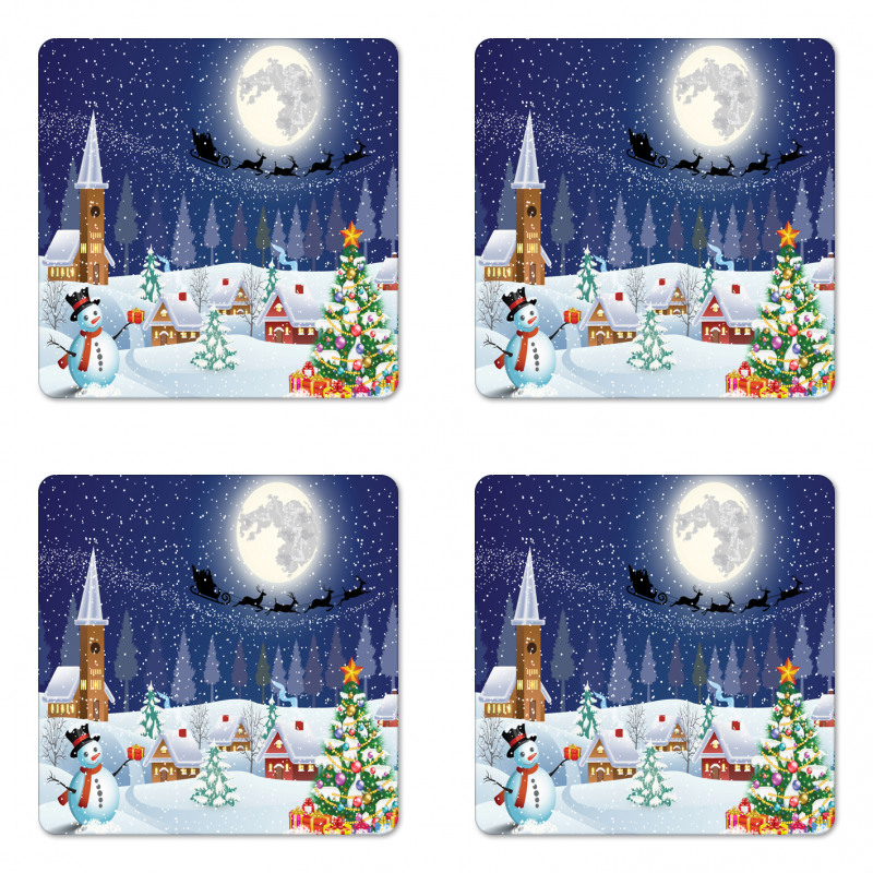 Winter Landscape Coaster Set Of Four