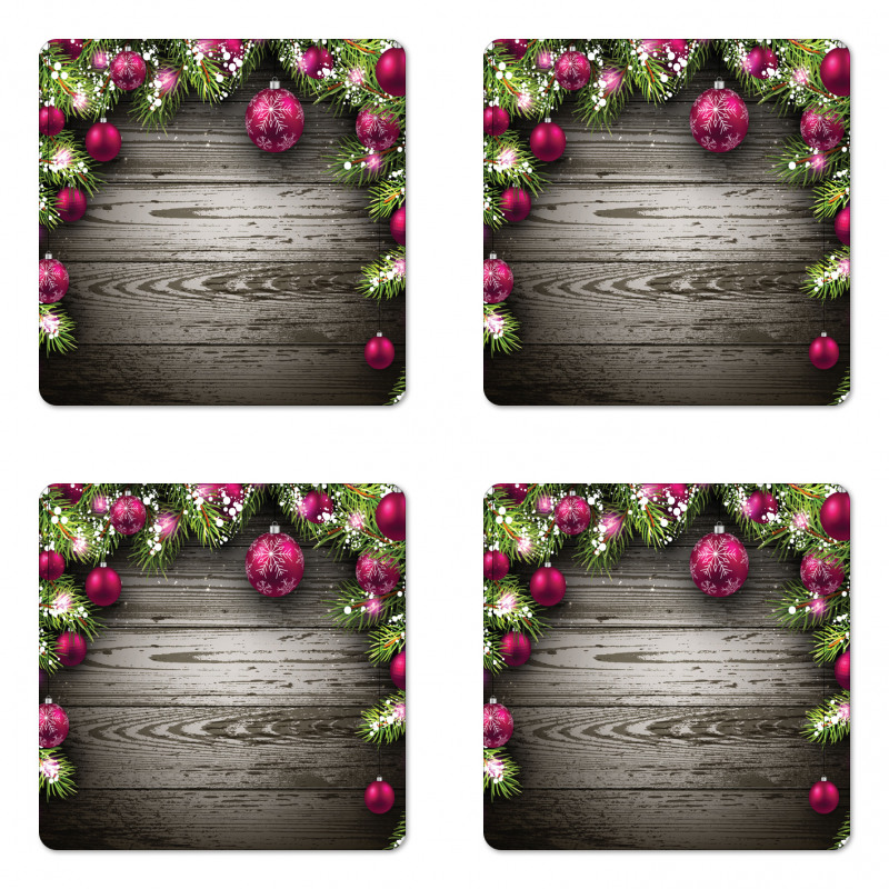 Rustic Balls Branch Coaster Set Of Four