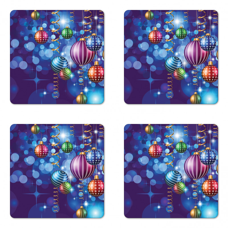 Happy New Year Party Coaster Set Of Four
