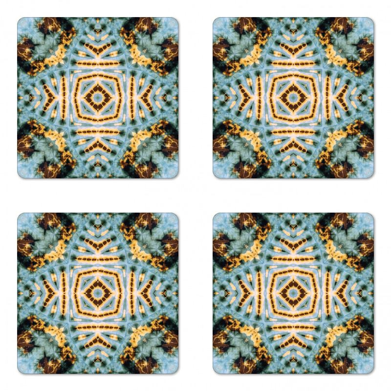 Tie Dye Grunge Coaster Set Of Four