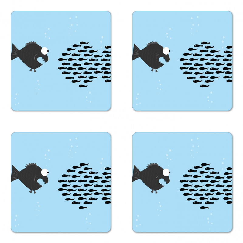 Funny Cartoon Motivation Coaster Set Of Four