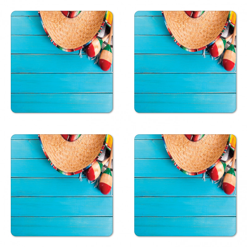 Latin Sombrero Coaster Set Of Four