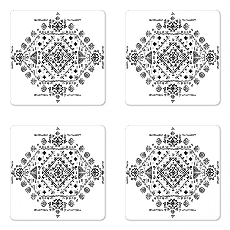 Maya Patterns Coaster Set Of Four