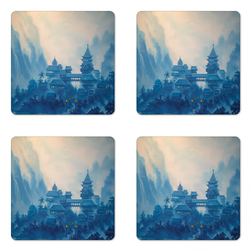 Chinese Night Coaster Set Of Four