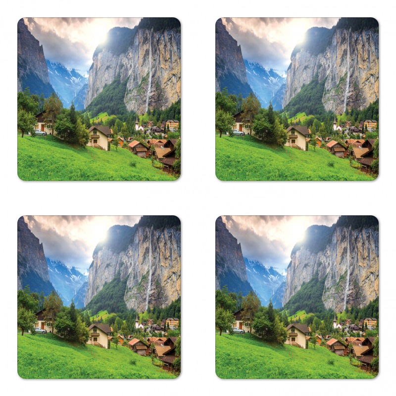 Waterfall Sunlight Coaster Set Of Four