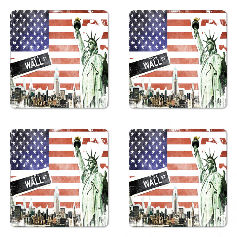 New York Coaster Set Of Four