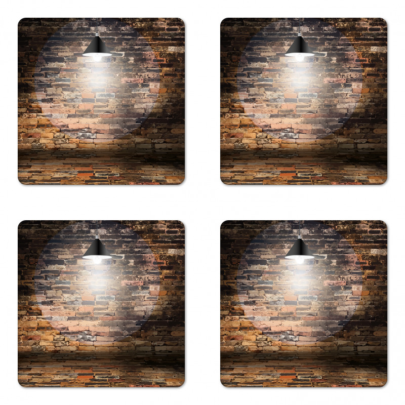 City Life Image Brick Coaster Set Of Four