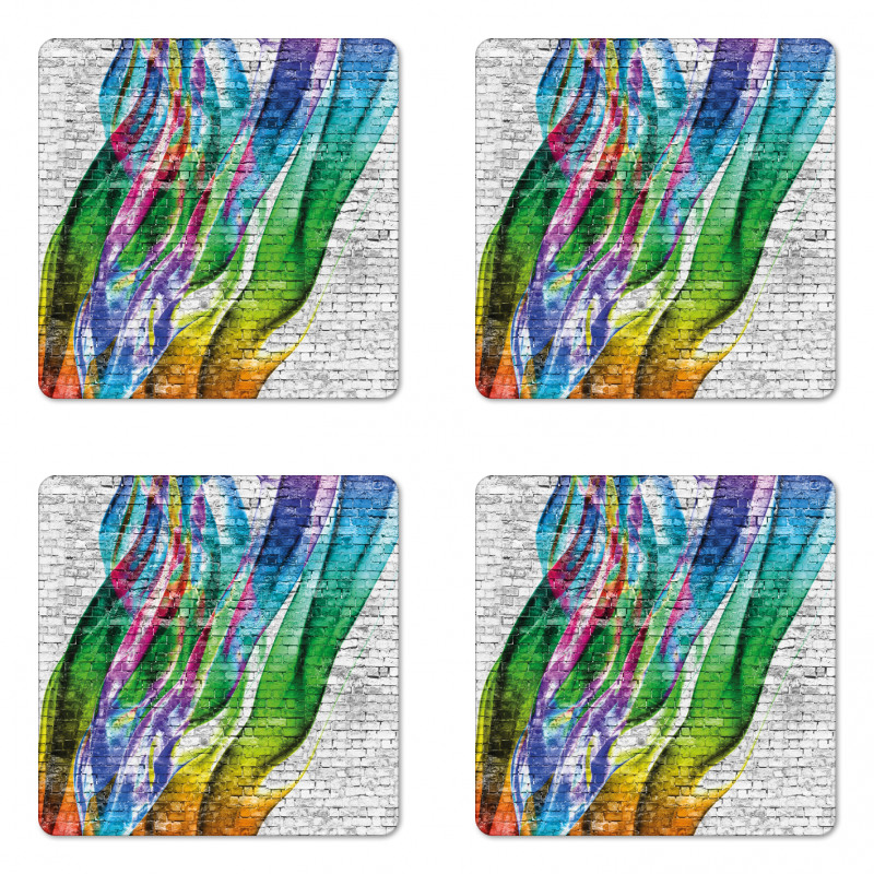 Colorful Retro Coaster Set Of Four