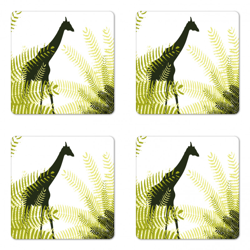 National Park Giraffe Coaster Set Of Four