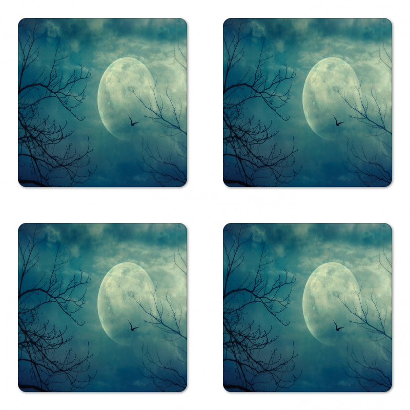 Haunted Forest Coaster Set Of Four