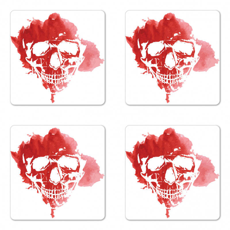 Gothic Skeleton Coaster Set Of Four