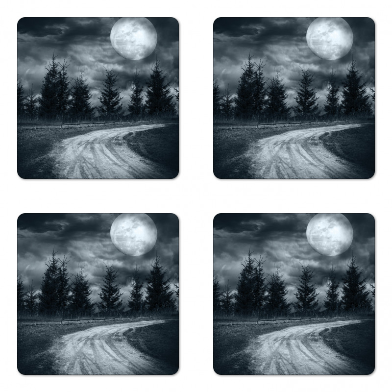 Moonrise Scenery Coaster Set Of Four