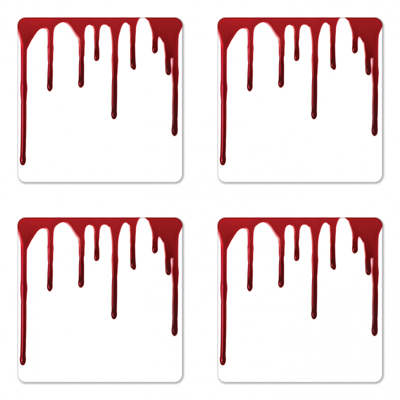 Halloween Zombie Crime Coaster Set Of Four